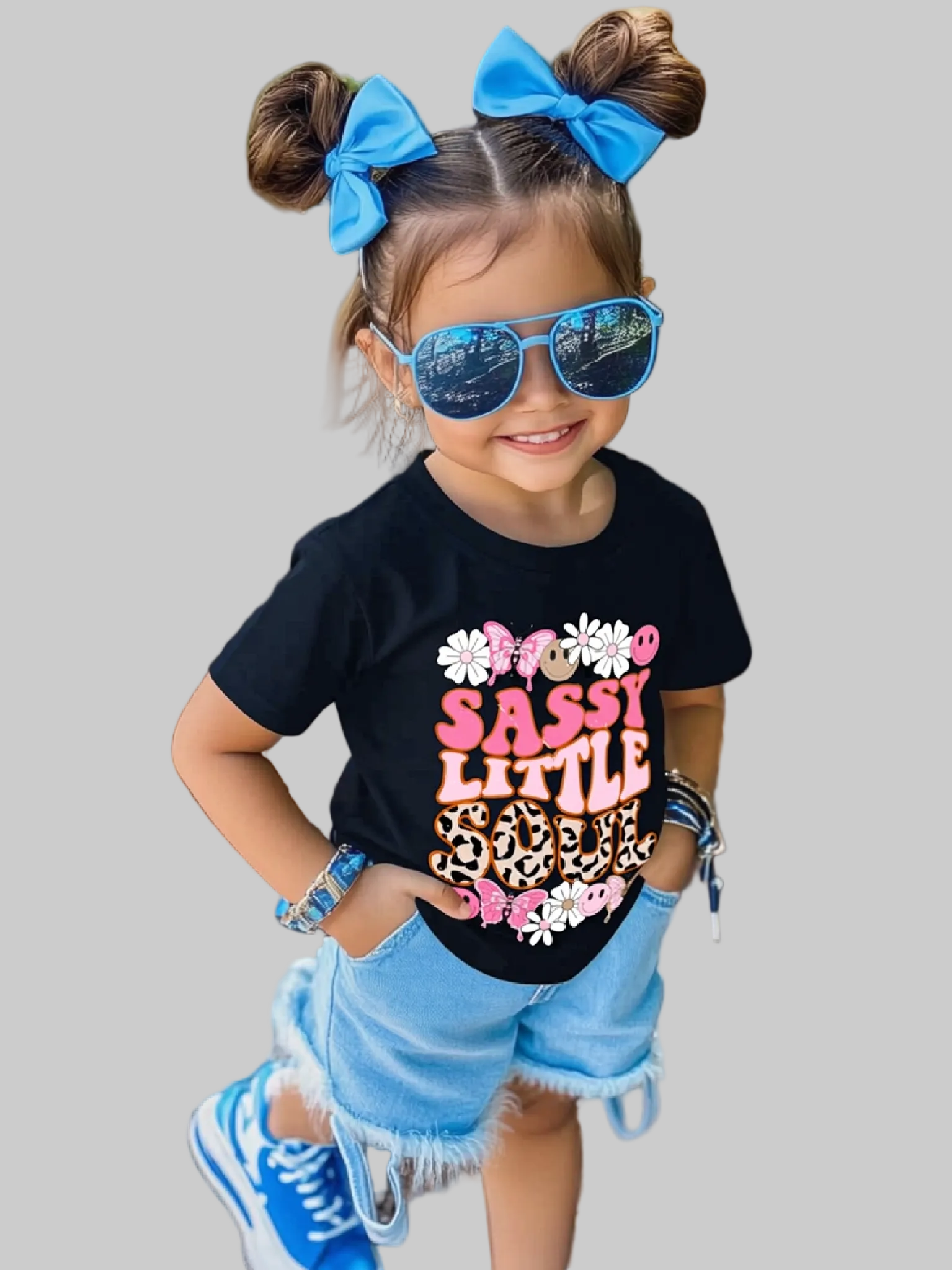 Toddler Girls Sassy Little Soul Short Sleeve T-Shirt