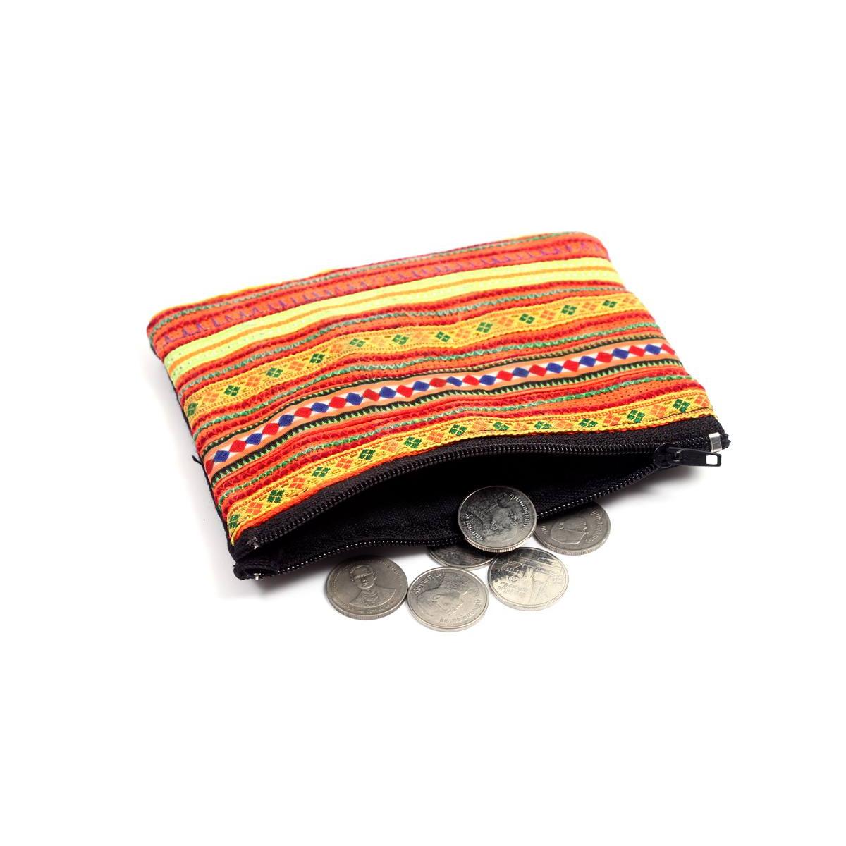 Embroidered Vintage Hmong Coin Purse Assorted - Thailand