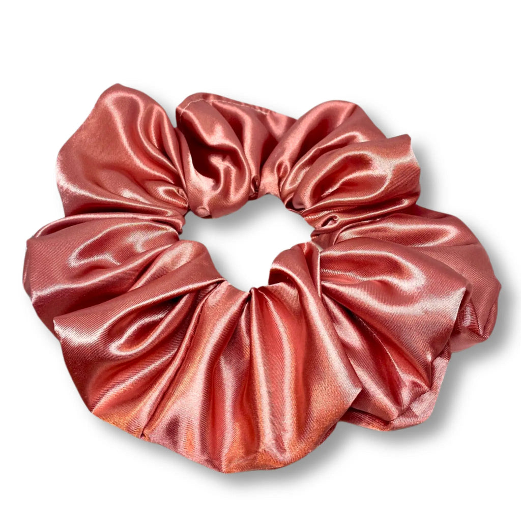 Dusty Rose Silk Scrunchie