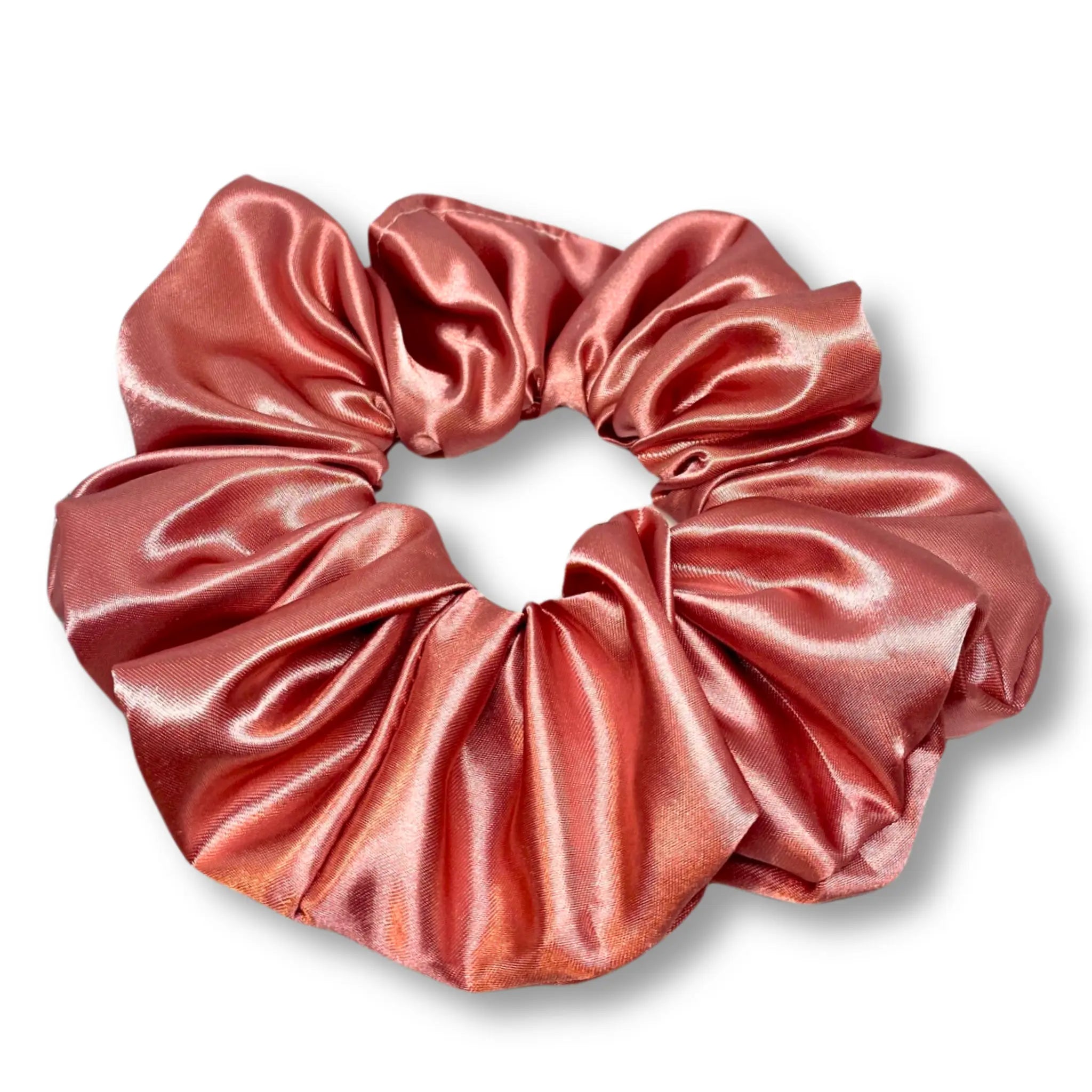 Dusty Rose Silk Scrunchie