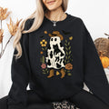 Cute Cowboy Ghost Western Halloween Retro Vintage Spooky Costume Fall Graphic Sweatshirt