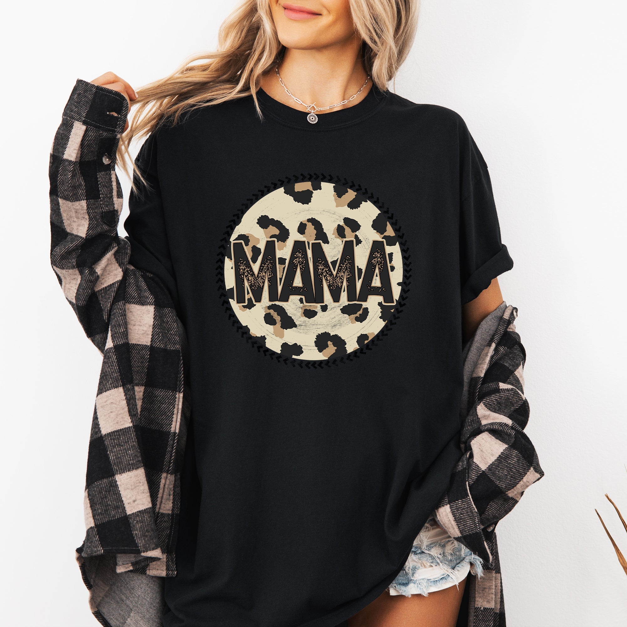 Mama Leopard Graphic Tes