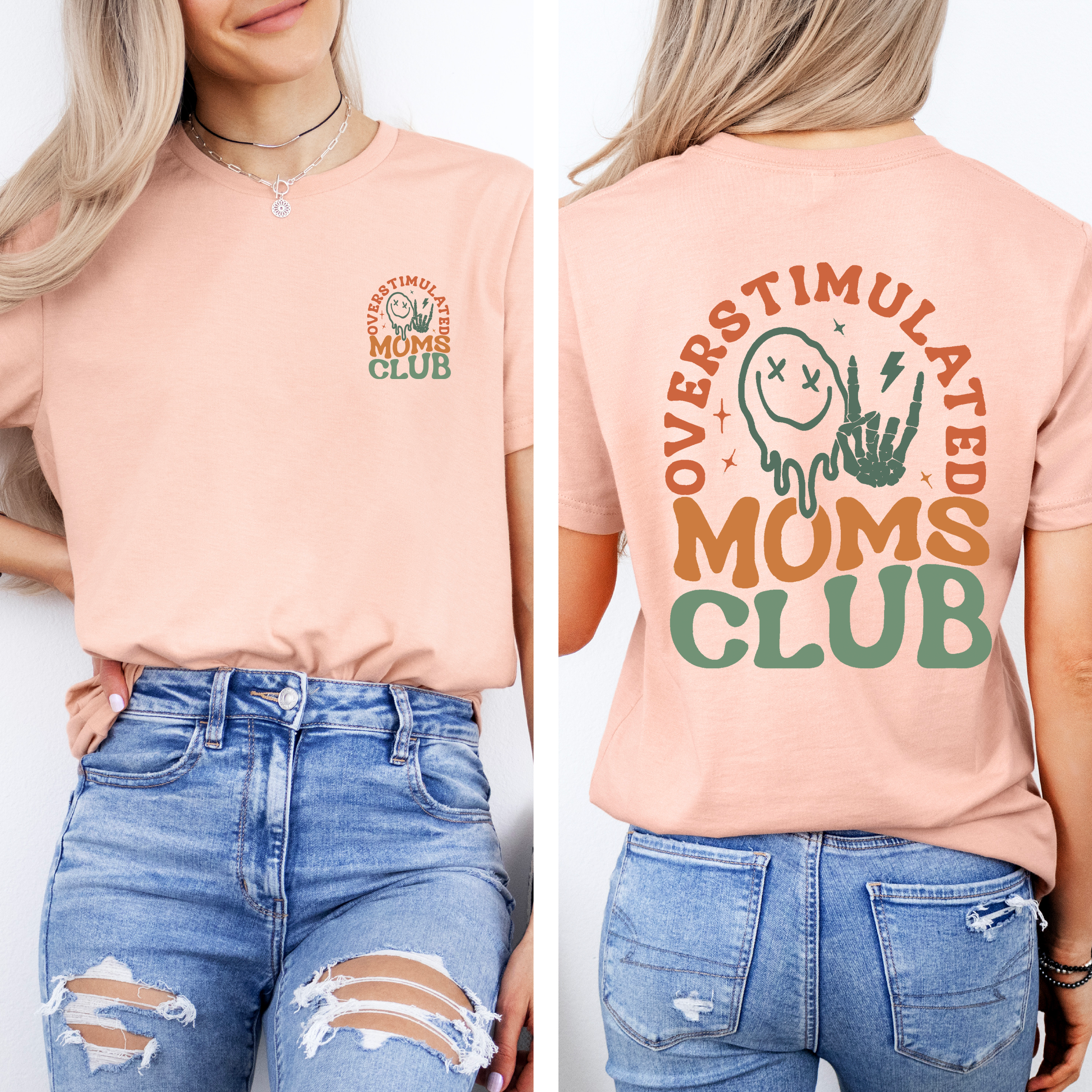 Overstimulated Mom's Club Comfort Colors Tee