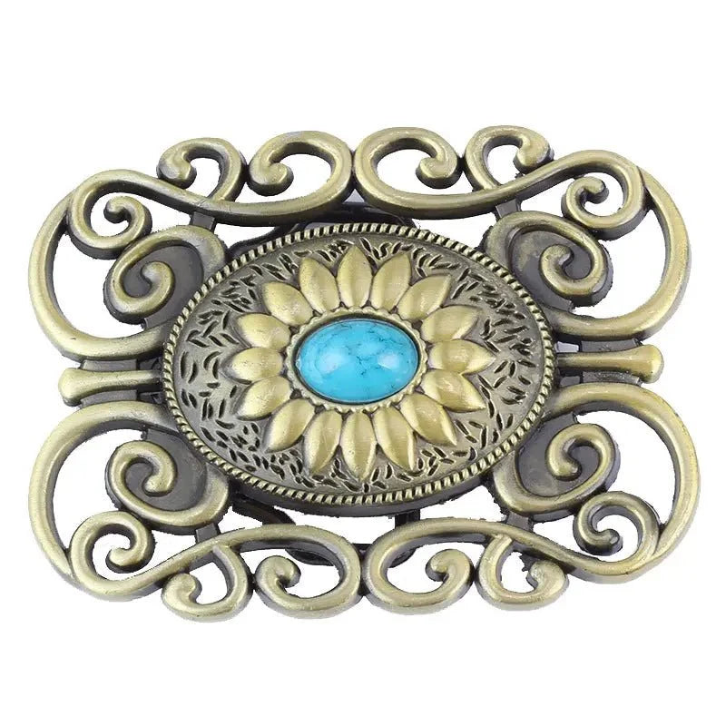 Cutout Diamond Belt Buckle