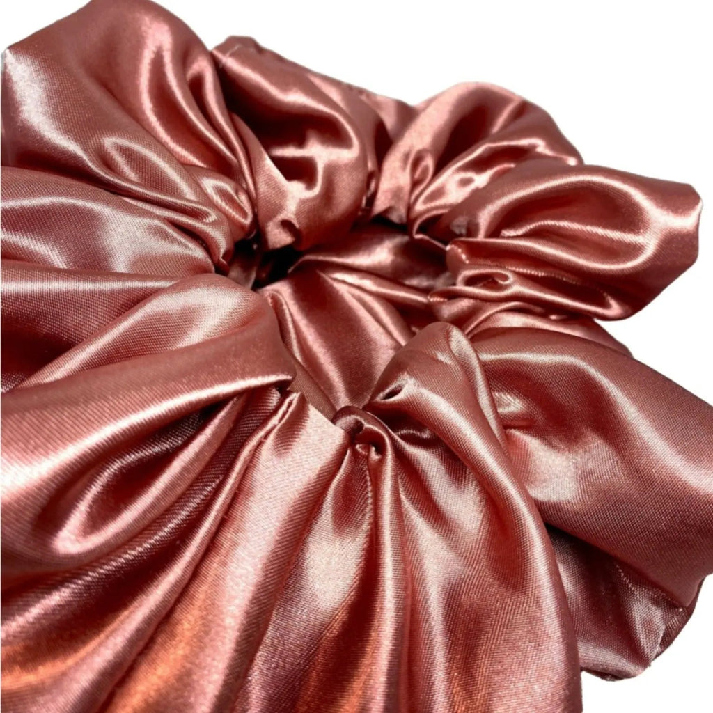 Dusty Rose Silk Scrunchie