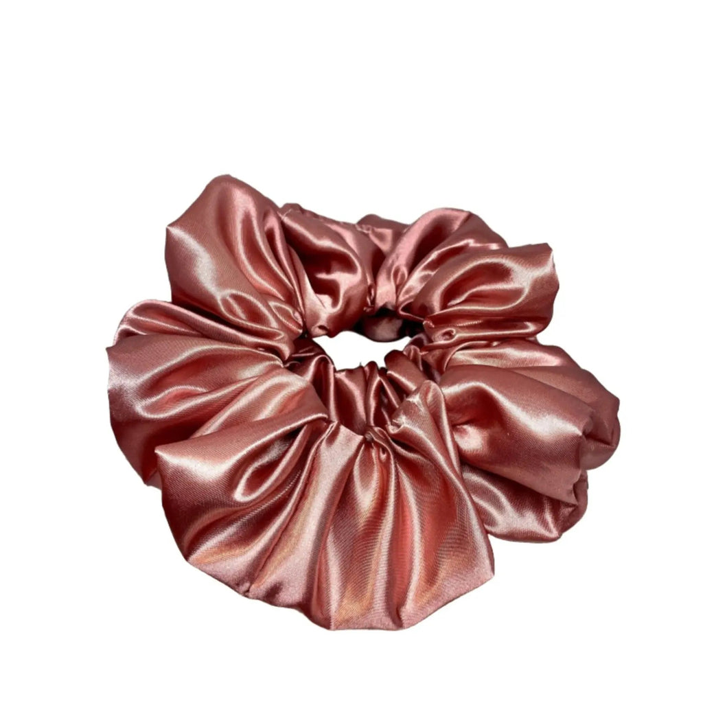 Dusty Rose Silk Scrunchie