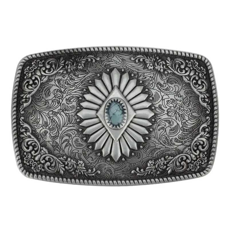 Square Pattern Western Belt Buckle