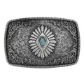 Square Pattern Western Belt Buckle